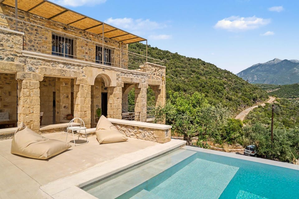 Property building, Living room, Swimming pool