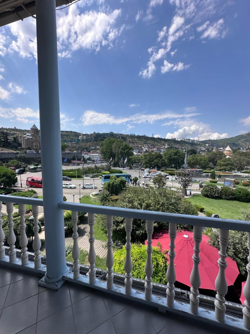 Patio, Spring, Day, Natural landscape, View (from property/room), Balcony/Terrace, Mountain view, Internal: Not applicable to any particular room