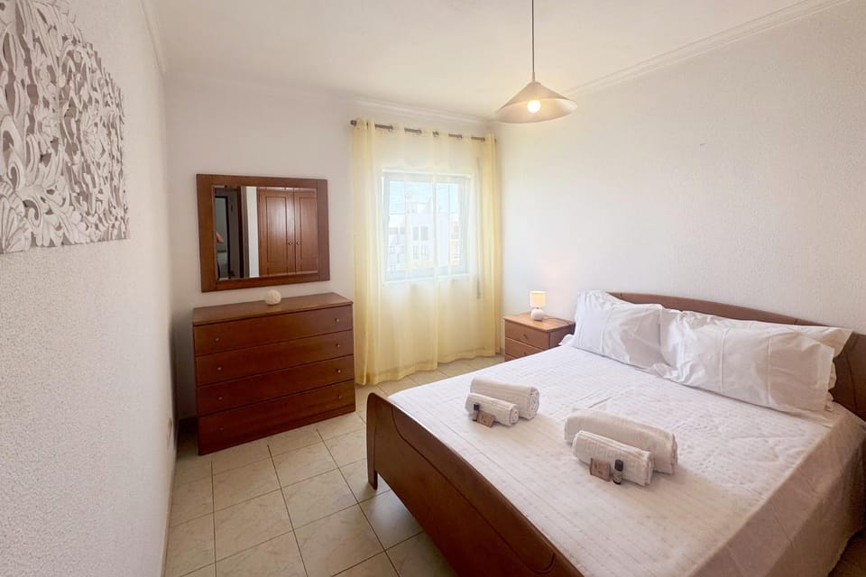 Bed, Photo of the whole room, Bedroom, towels, wardrobe
