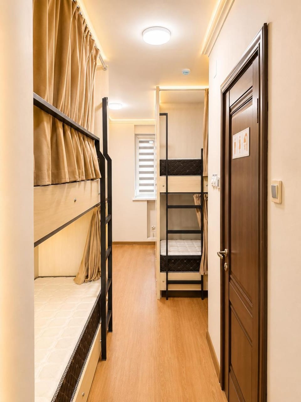 Photo of the whole room, bunk bed, wardrobe