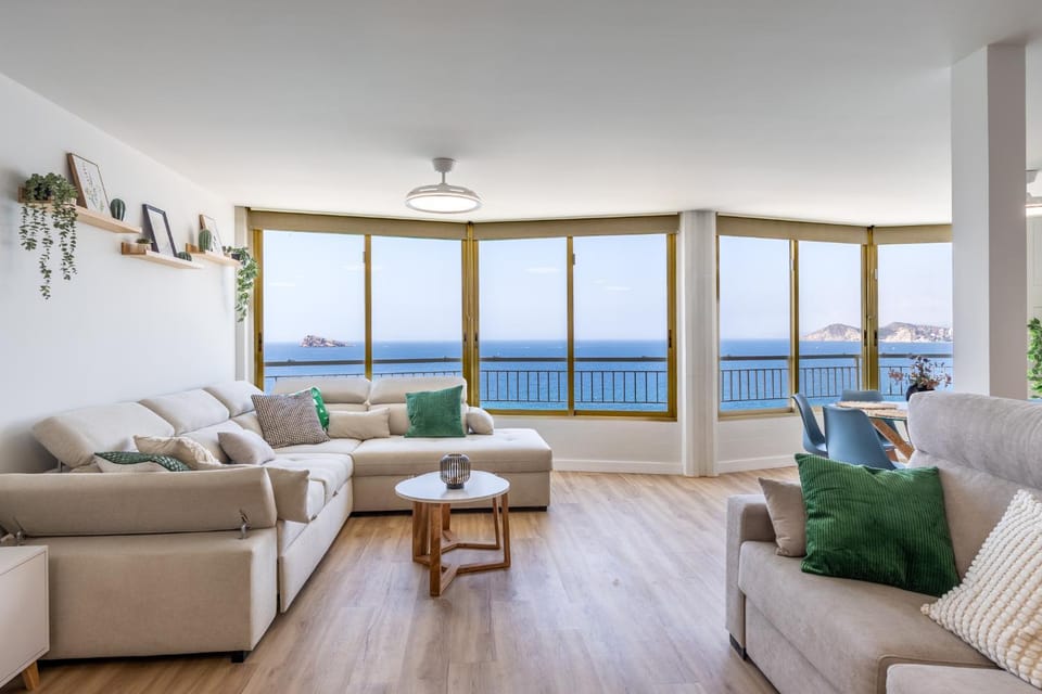 Natural landscape, Living room, Seating area, Sea view