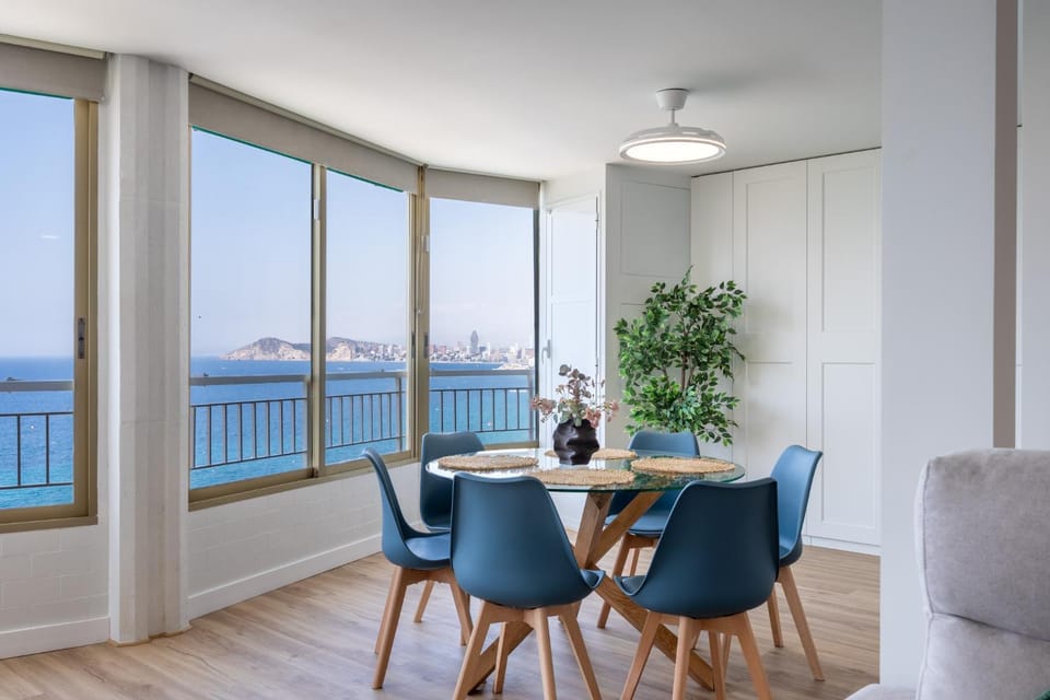 Natural landscape, View (from property/room), Living room, Seating area, Dining area, Sea view