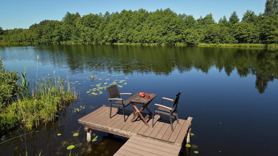 Spring, Day, Natural landscape, Lake view