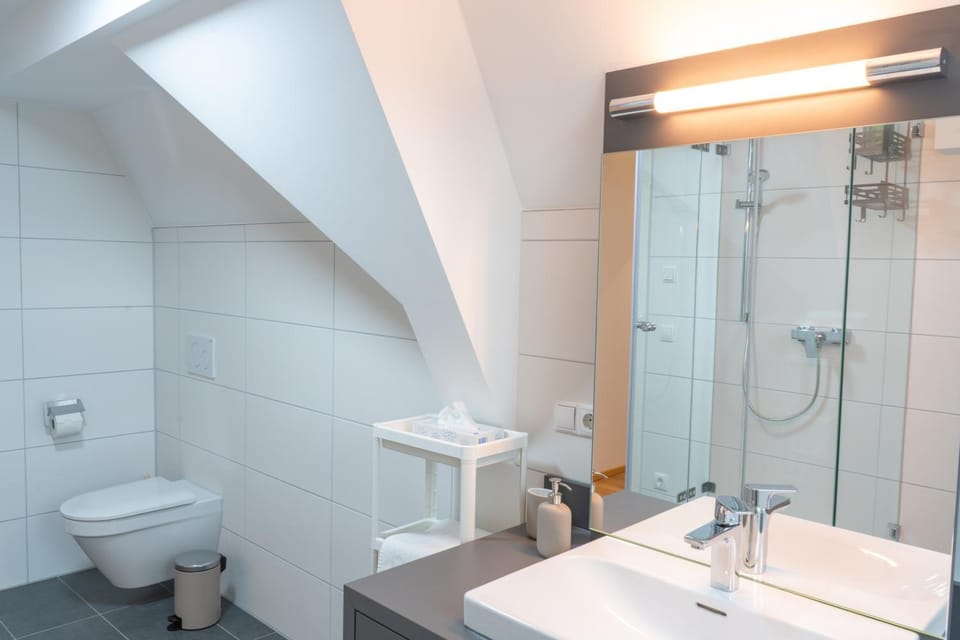 Shower, Toilet, Bathroom, towels