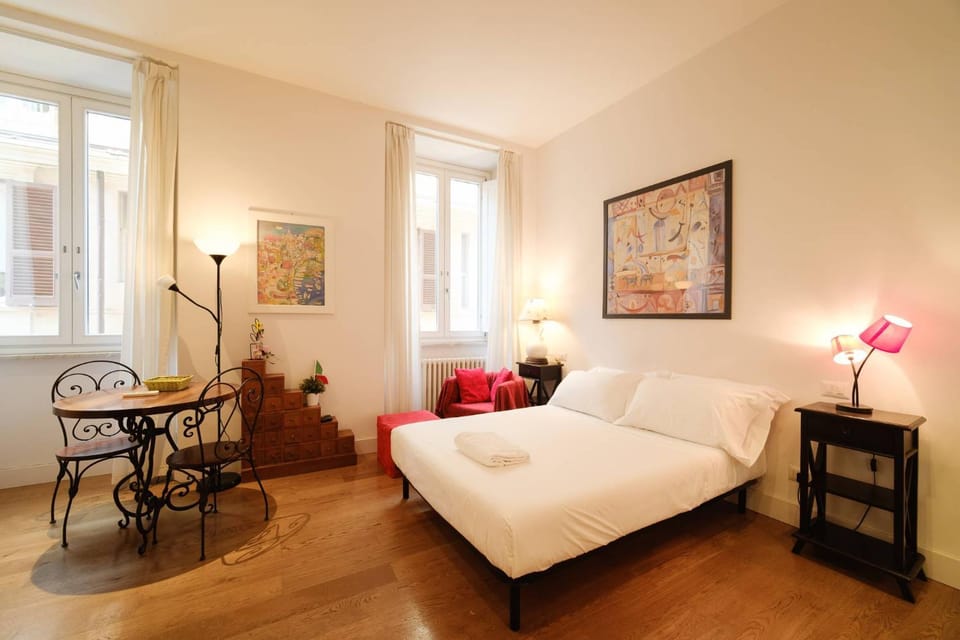 Bed, Living room, Bedroom