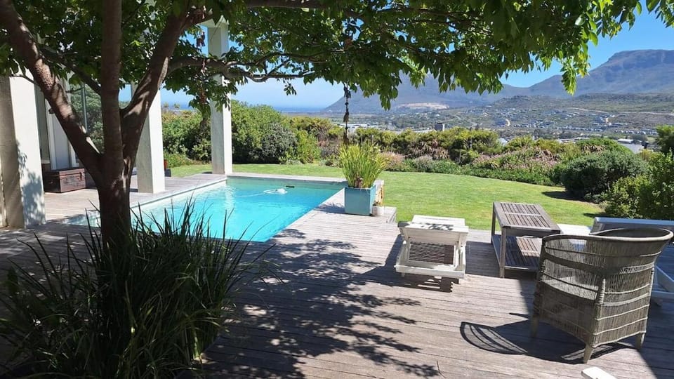 Patio, Natural landscape, Garden, Garden view, Mountain view, Pool view, Swimming pool, sunbed