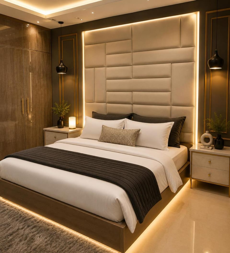 Bed, Photo of the whole room, Bedroom, wardrobe