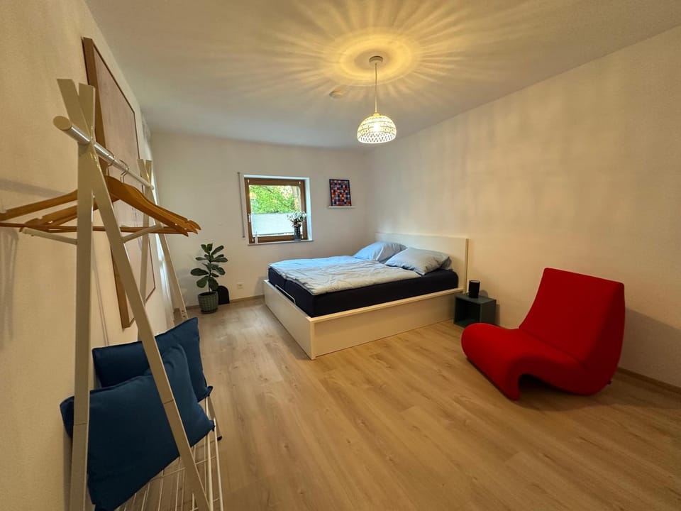 Bed, Photo of the whole room, Seating area, Bedroom, wardrobe