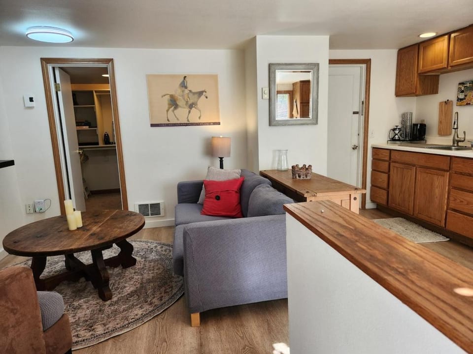 Kitchen or kitchenette, Living room, Seating area, pet friendly