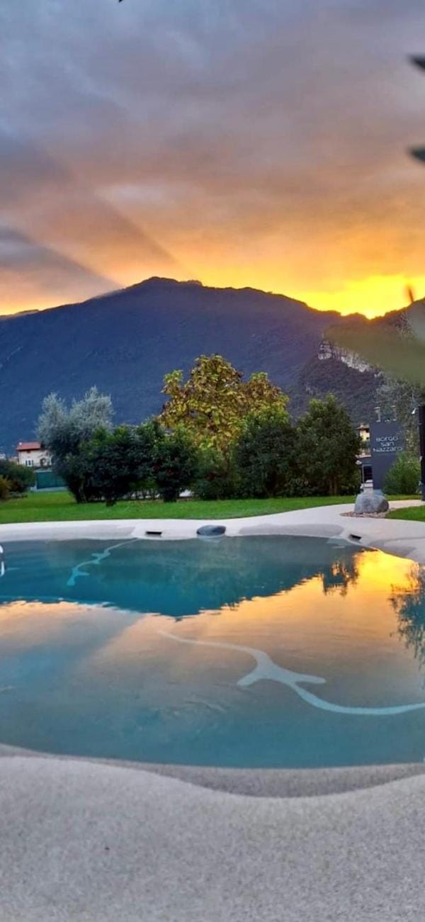 Natural landscape, Mountain view, Pool view
