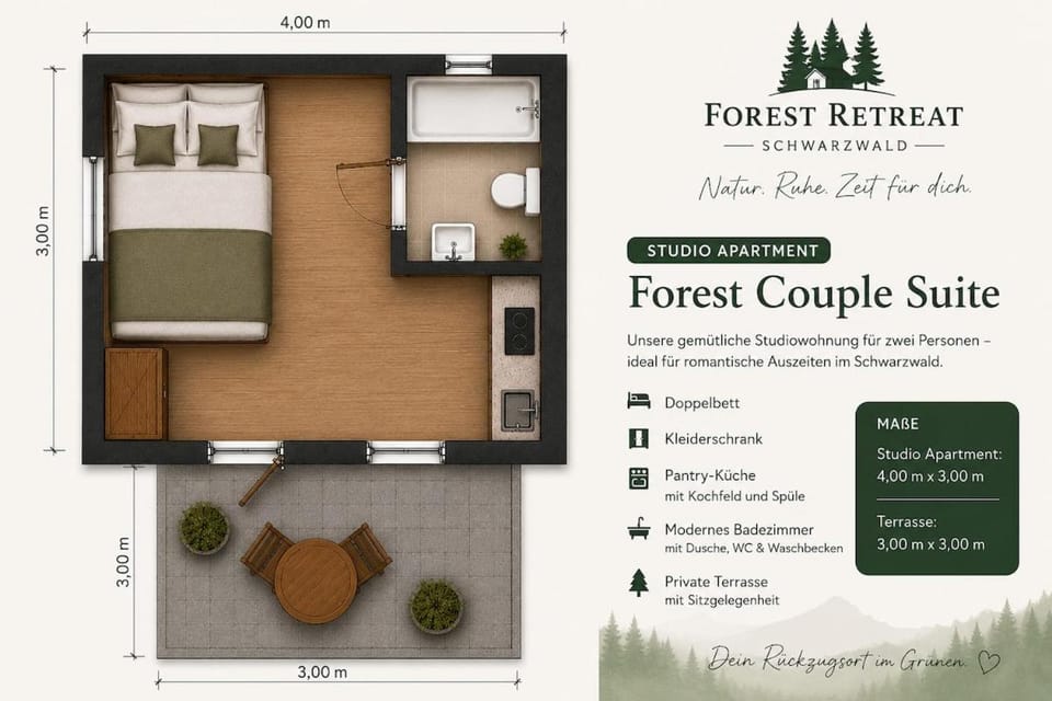 Photo of the whole room, Floor plan, Bedroom, Text overlay