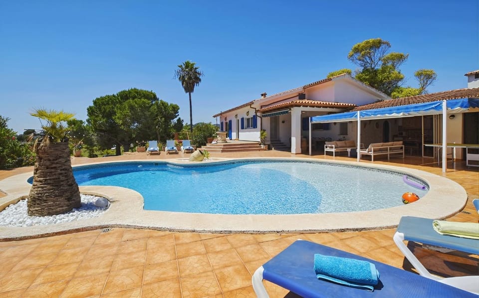 Property building, Living room, Swimming pool