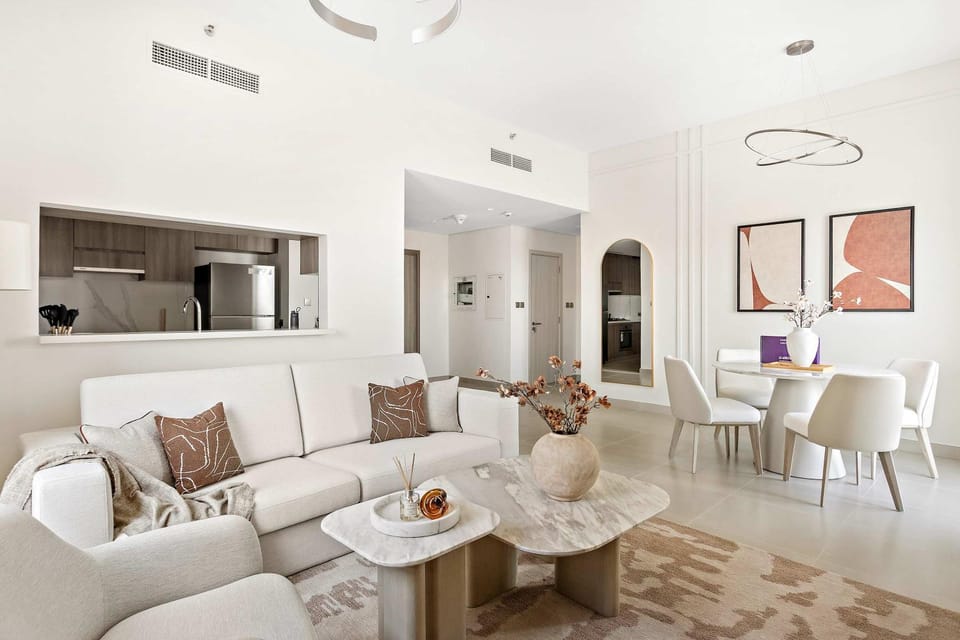 Kitchen or kitchenette, Living room, Dining area