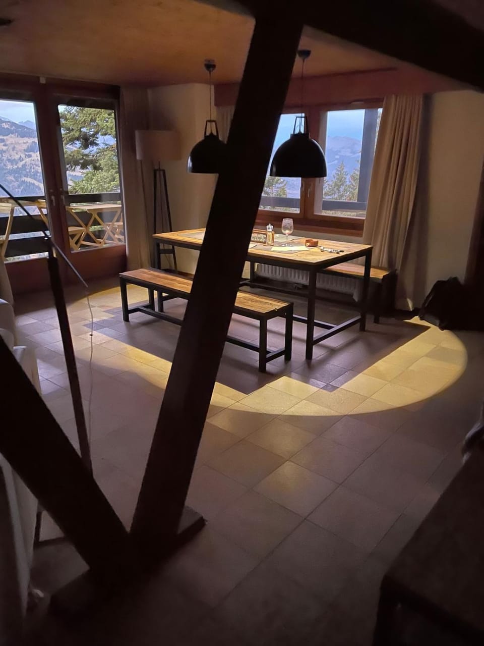 Living room, Seating area, Dining area