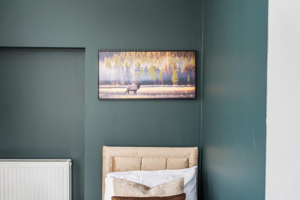 Bed, Photo of the whole room, Decorative detail, Bedroom