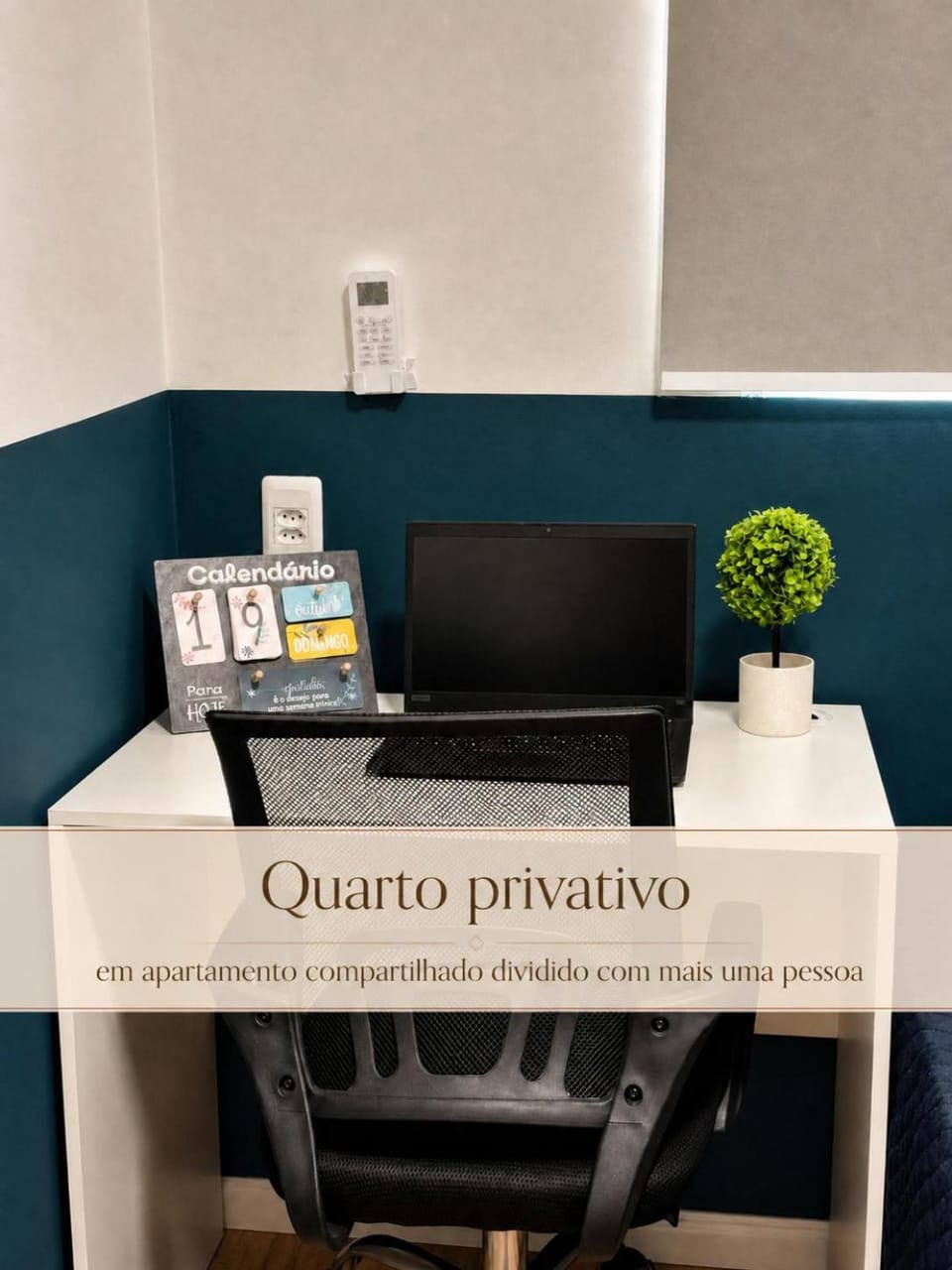 Quarto privativo com ar condicionado, tv e mesa de estudo - no centro do Recife - 120 metros da UNICAP - areas comuns compartilhadas Bed and Breakfast in Recife