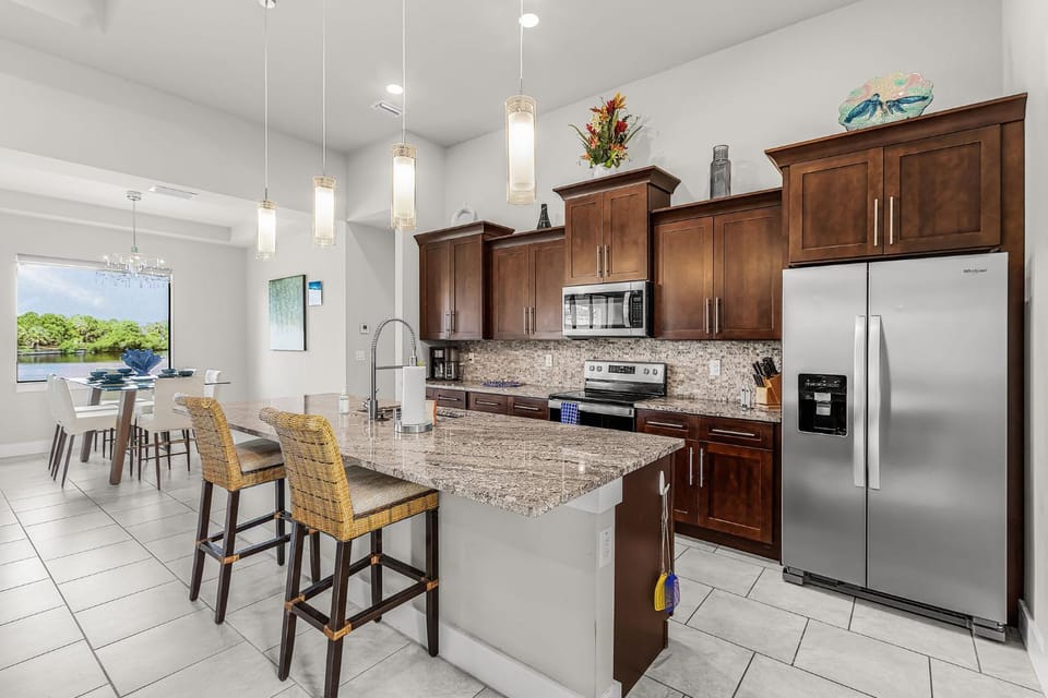 Spacious Waterfront Home in Cape Coral with Private Boat Slip and Hot Tub House in Cape Coral
