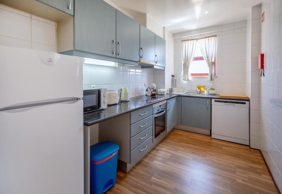 Kitchen or kitchenette, toaster
