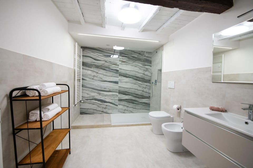 Shower, Toilet, Bathroom, bidet, towels