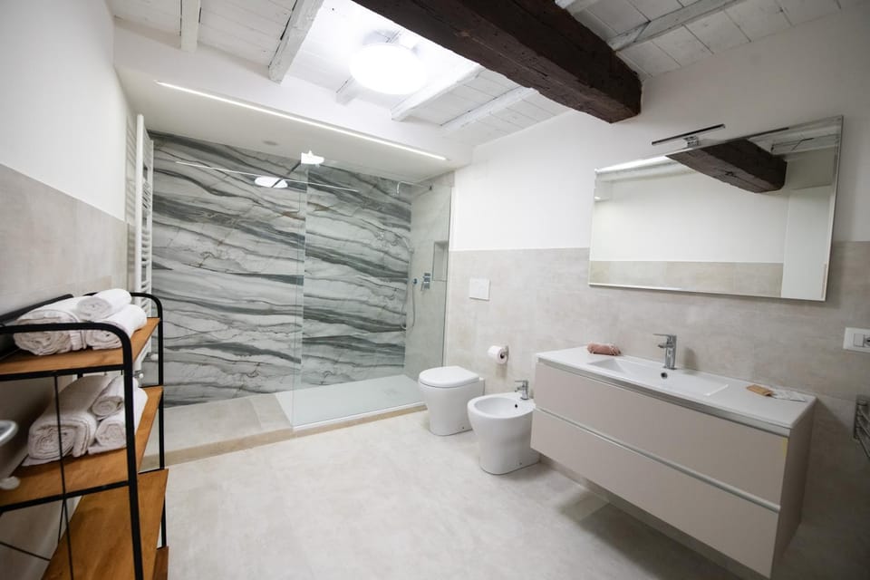 Shower, Toilet, Bathroom, bidet, towels