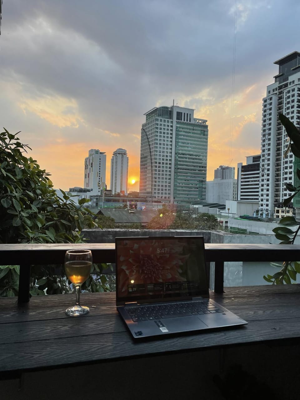 Balcony/Terrace, City view, Sunset