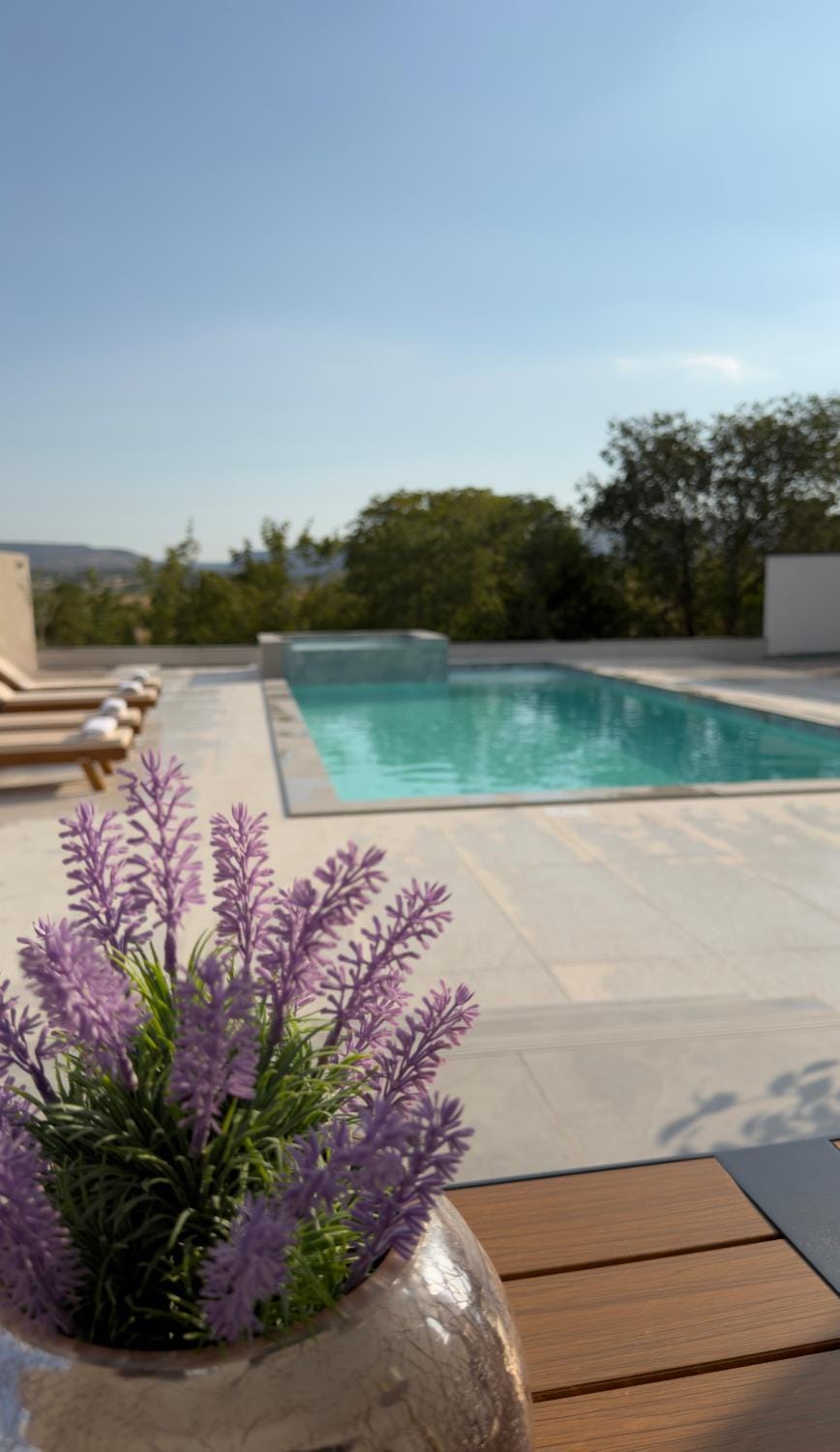 Natural landscape, Pool view, Swimming pool