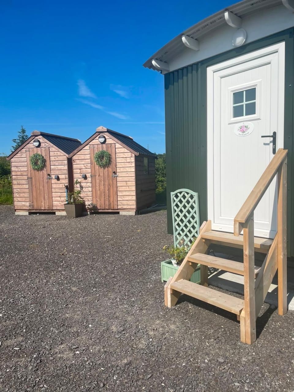 Blackthorn and Rose Shepherds Huts Campground/ 
RV Resort in Northern Ireland