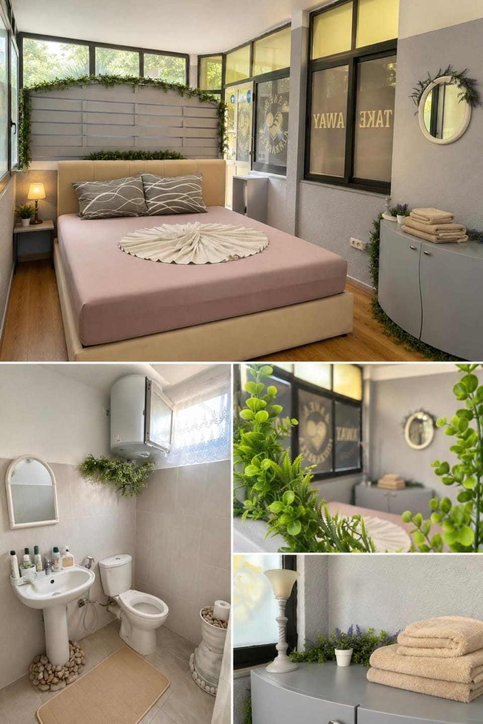 Toilet, Bed, Bathroom, Photo of the whole room, Bedroom, towels