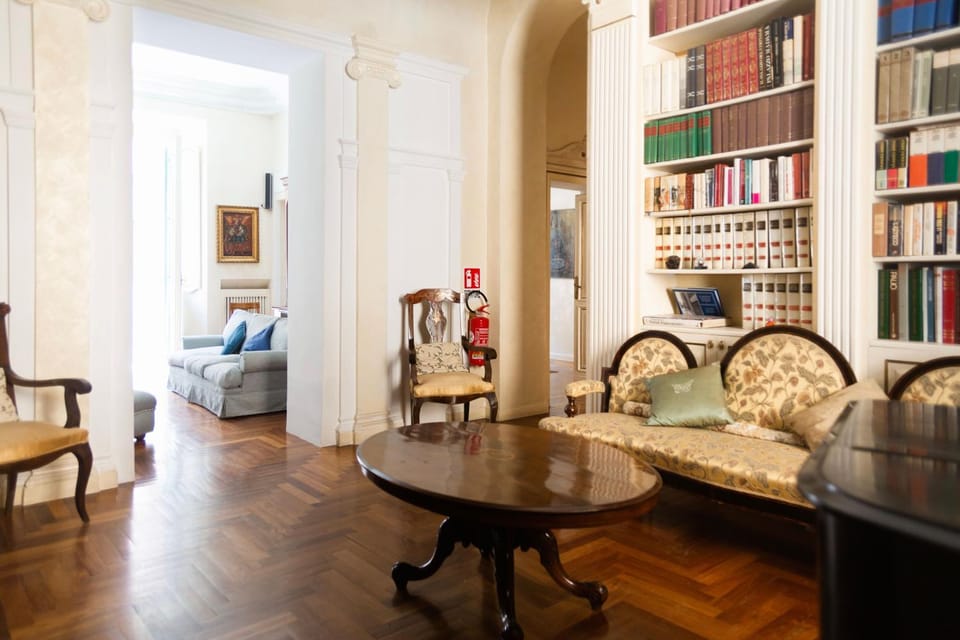 Library, Living room, Seating area