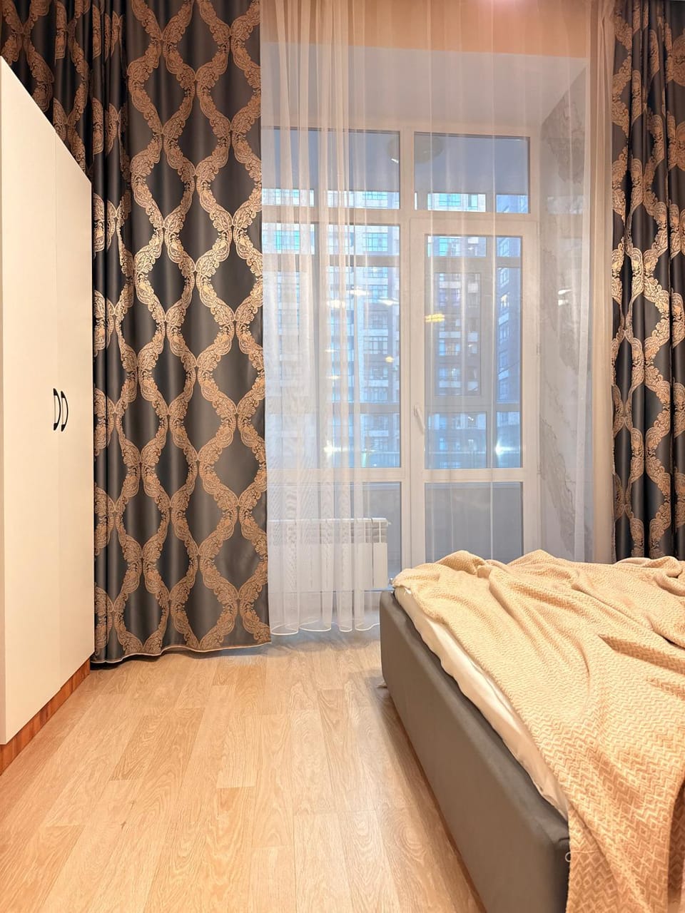 Bed, Photo of the whole room, Bedroom, wardrobe