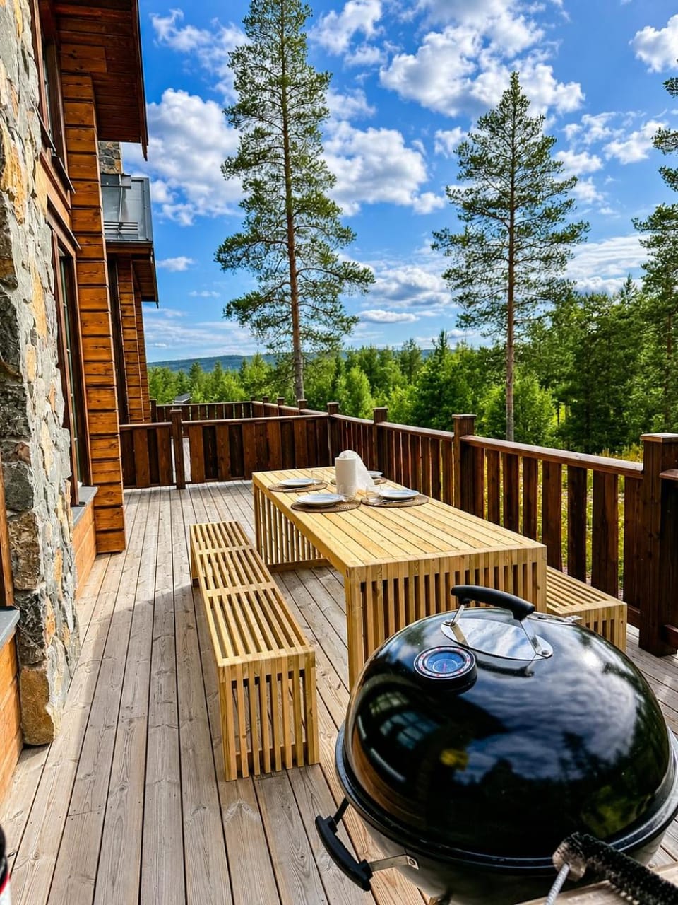 Patio, Day, Natural landscape, Summer, BBQ facilities, View (from property/room), Balcony/Terrace, Balcony/Terrace, Seating area, Dining area