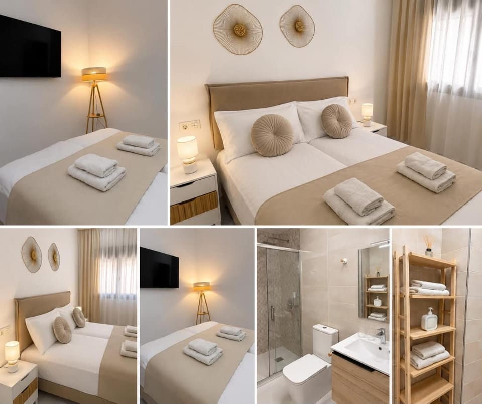 Bed, Bathroom, TV and multimedia, Photo of the whole room, Bedroom