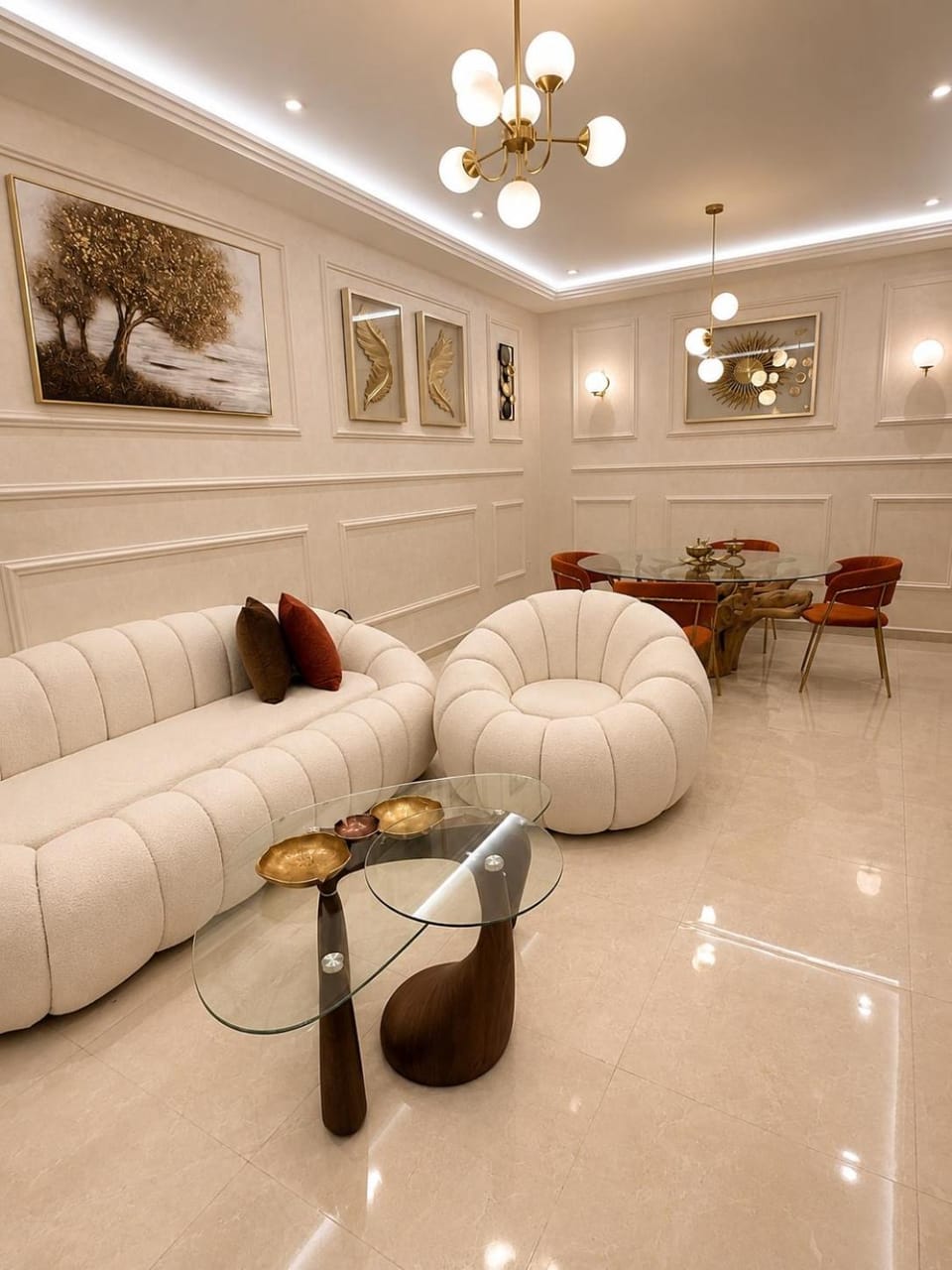 Most Beautiful Luxury stunning Sea View 2 bedroom Olympic Pool 1 min Beach Les Jardins Blues Parking Secuirity Apartment in Tangier-Tétouan-Al Hoceima