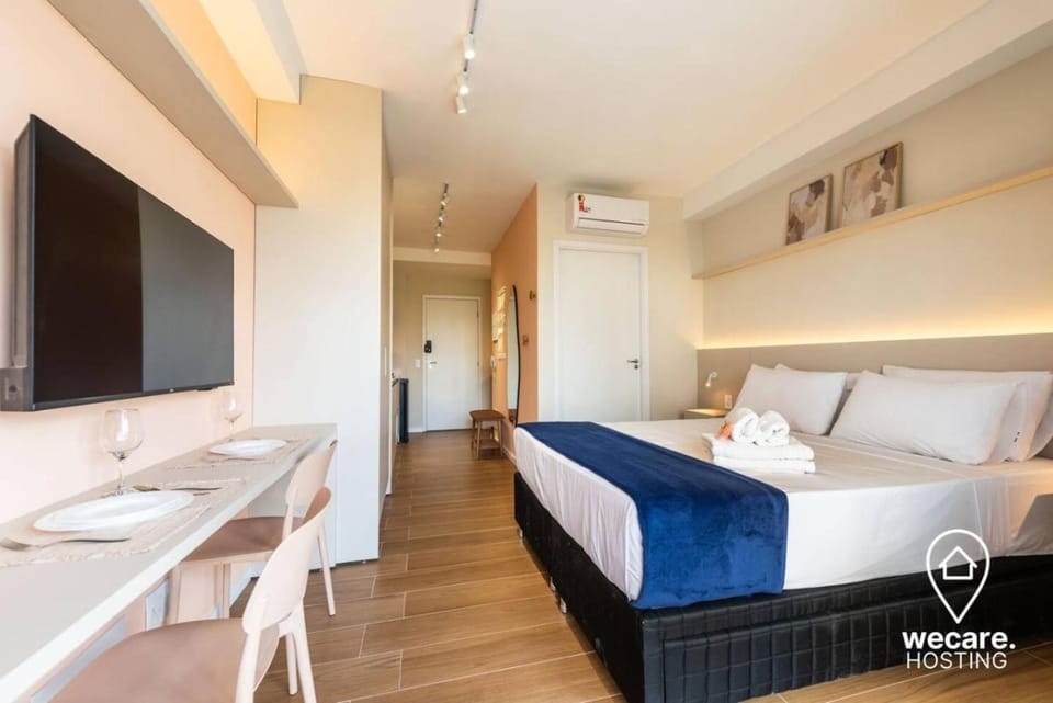 Estúdio moderno com varanda, lava e seca, próximo à Expo SP Apartment in Sao Paulo City