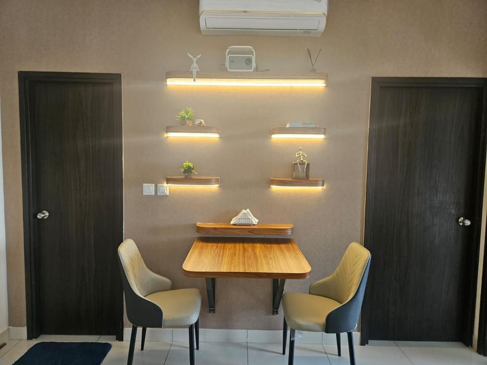 Dining area, air conditioner