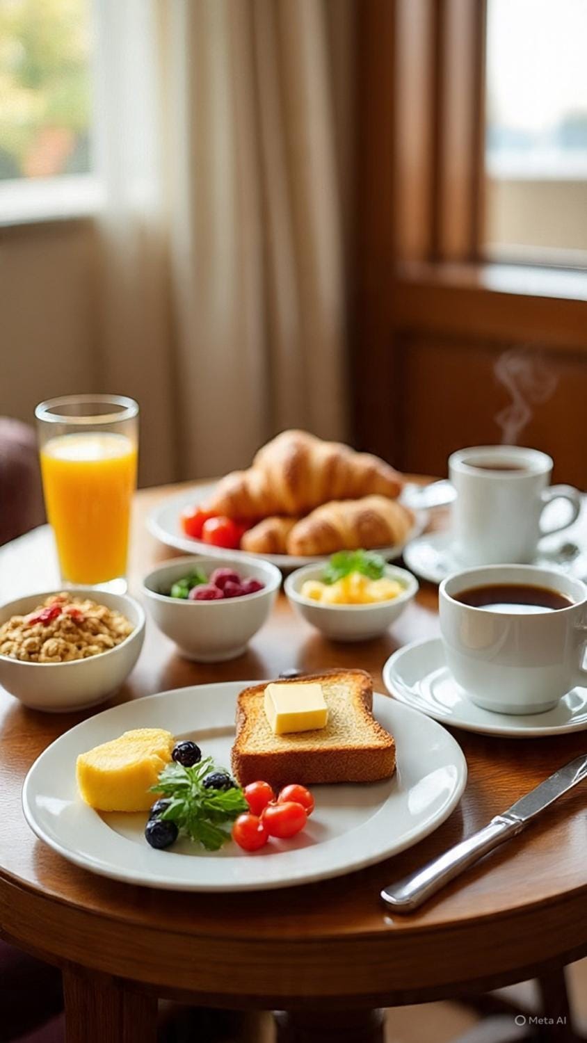 Food and drinks, Food, Breakfast, Continental breakfast