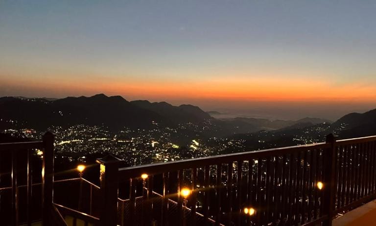 Mountain view, Sunset