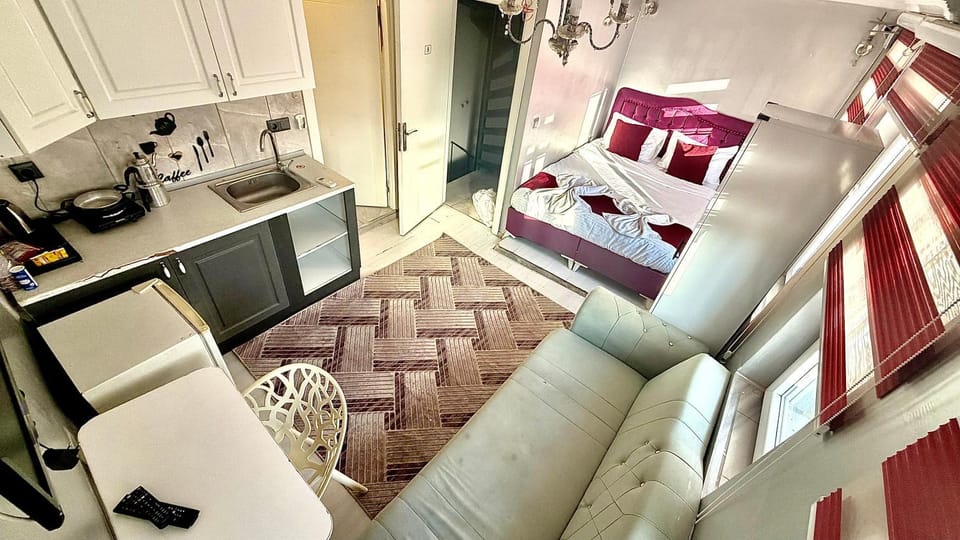 Bed, TV and multimedia, Kitchen or kitchenette, Living room, Photo of the whole room, Seating area, Dining area, Bedroom, minibar, oven, pet friendly, stove
