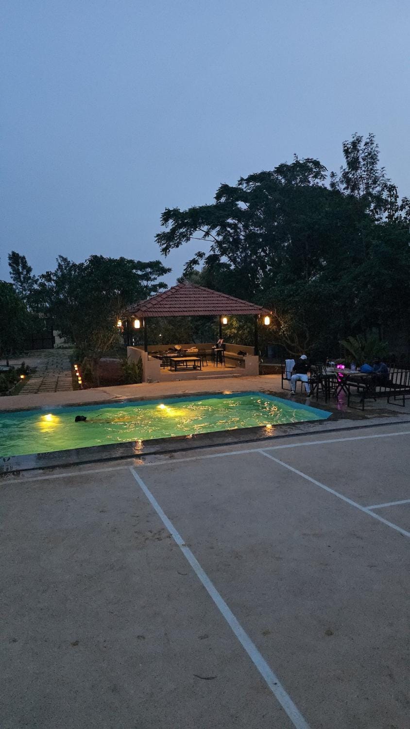 Night, Swimming pool