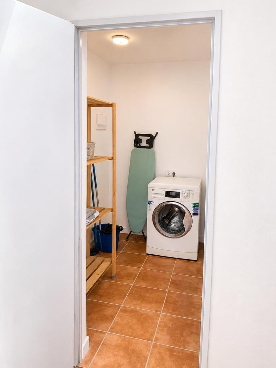 flat iron, washing machine