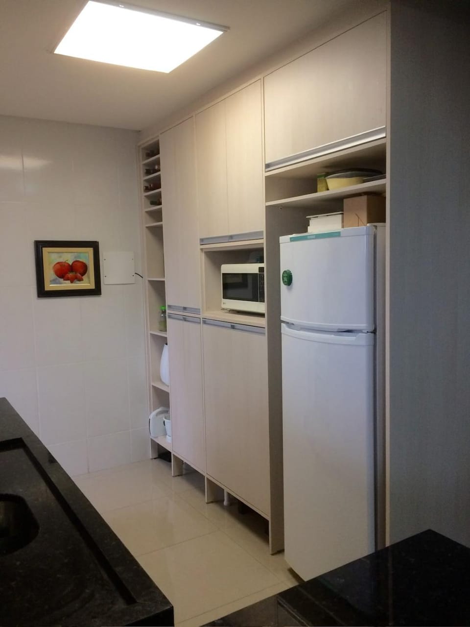 Kitchen or kitchenette, oven