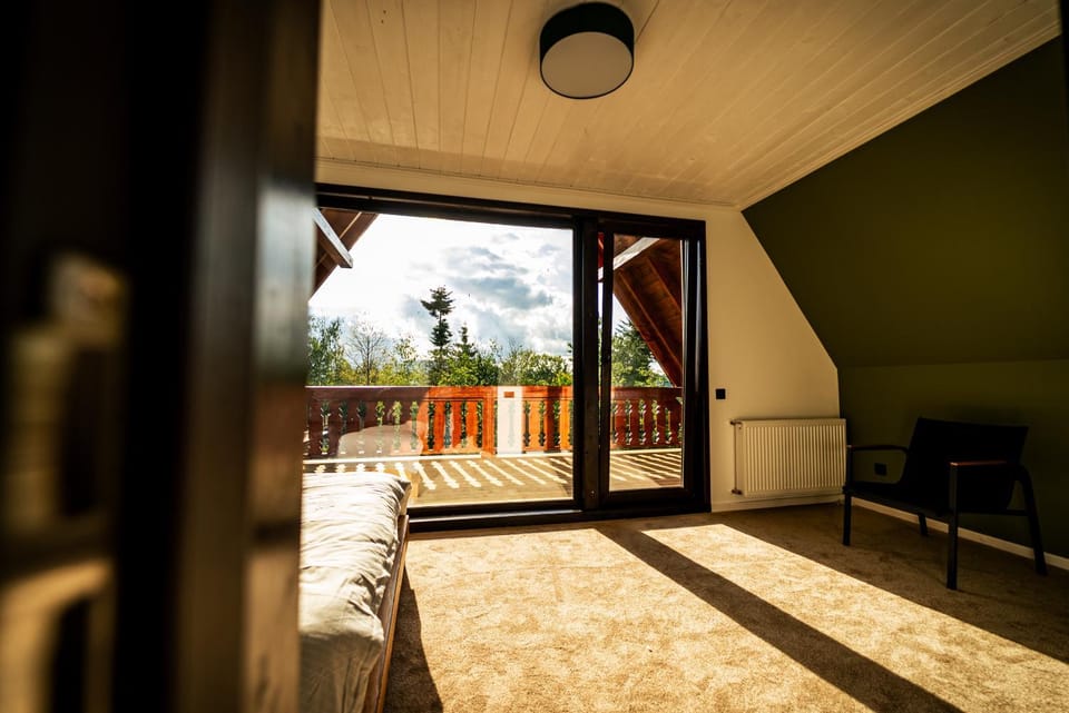 Bed, Day, View (from property/room), Balcony/Terrace, Photo of the whole room, Bedroom