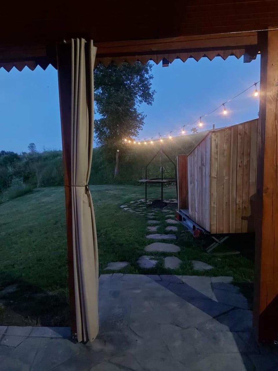 Night, Garden, Garden view