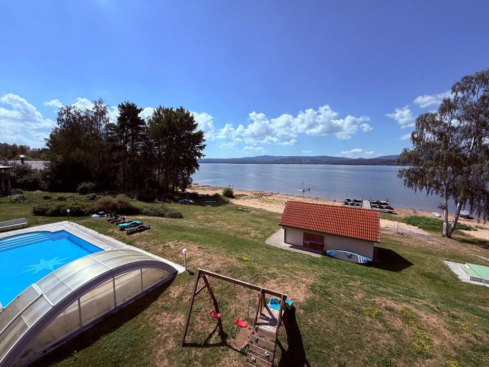 View (from property/room), Beach, Lake view, Swimming pool