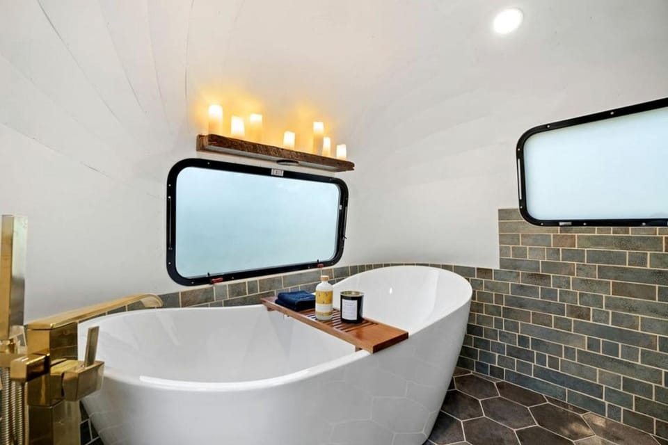 Glamping Getaway in Pisgah Forest in this Lovely Airstream Rental in North Carolina House in Pisgah Forest
