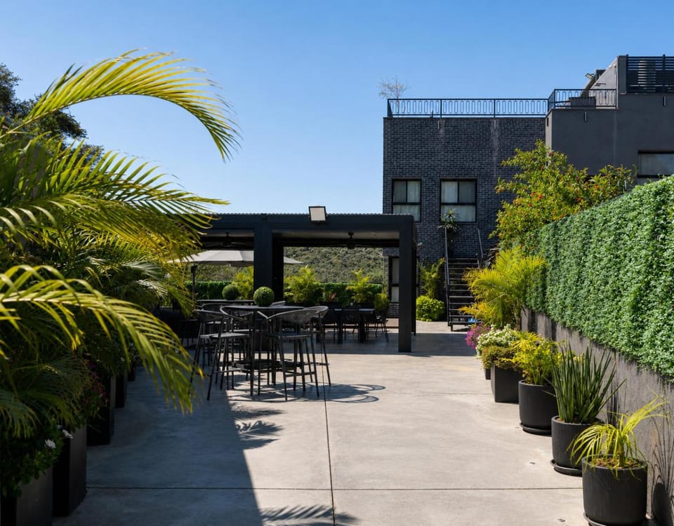Property building, Garden