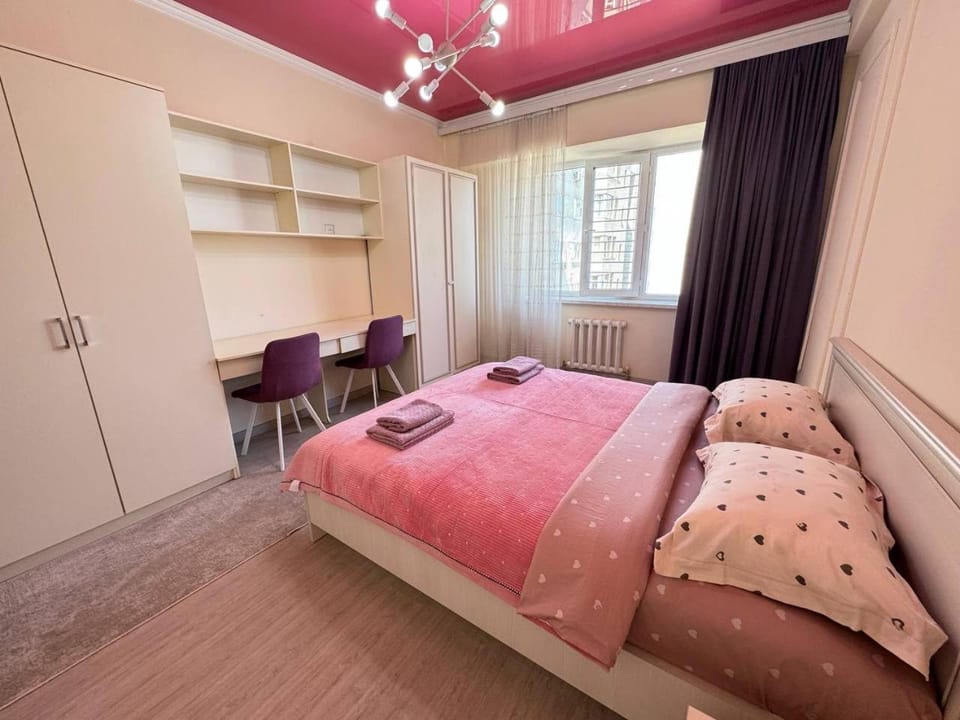 Two bedrooms and a guest room in a residential building Apartment in Almaty Region, Kazakhstan