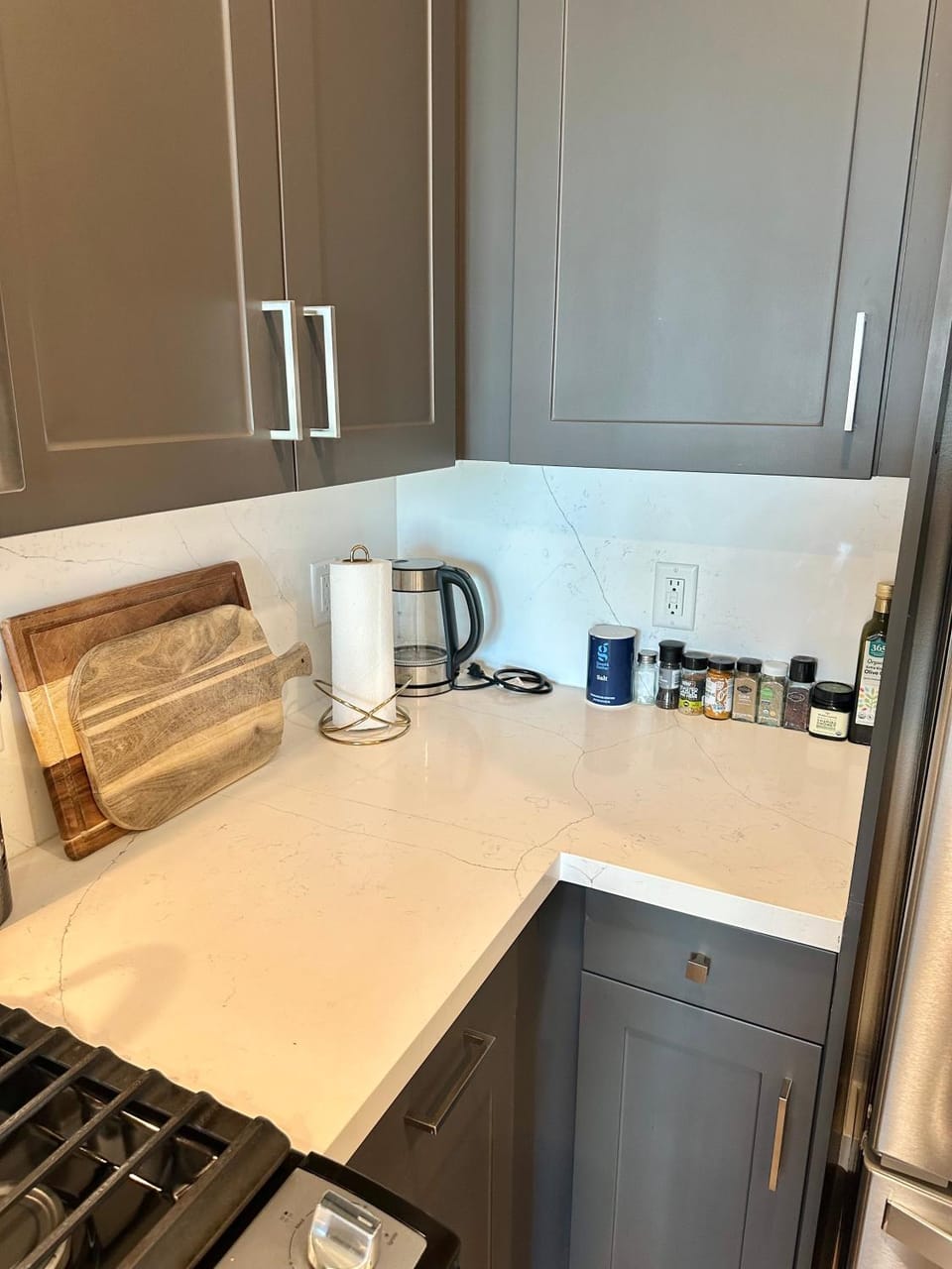 Coffee/tea facilities, Kitchen or kitchenette, stove
