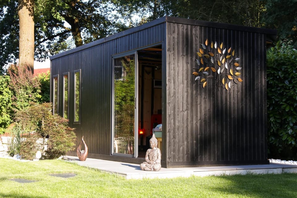 Day, Garden, Garden, Sauna, Garden view
