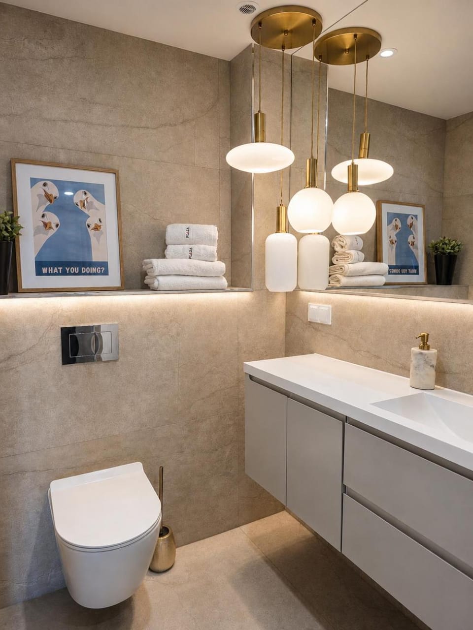 Toilet, Bathroom, towels